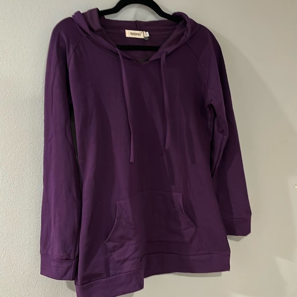 Grape-purple hoodie